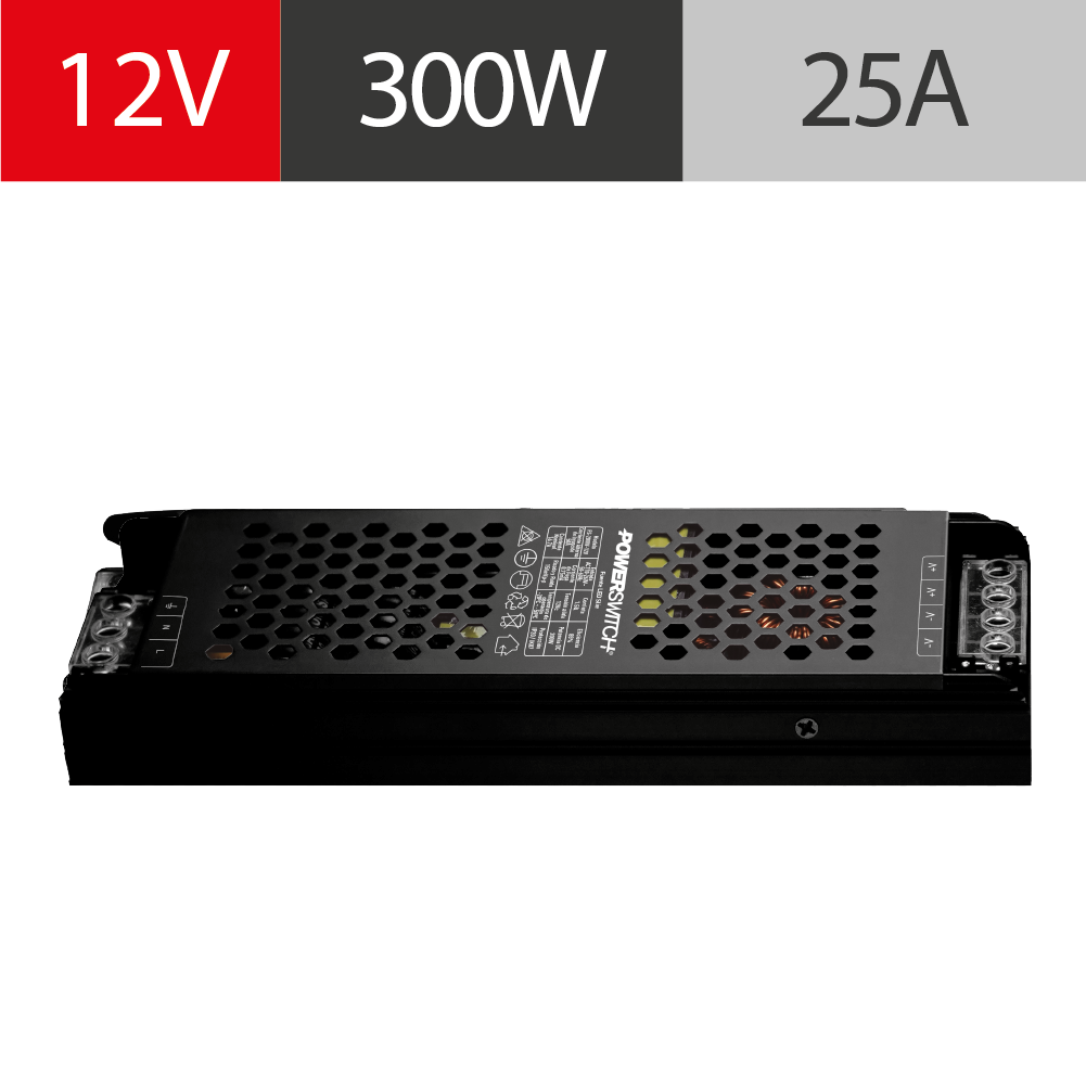 FUENTE LED SLIM POWERSWITCH, 12V, 300W, IP20