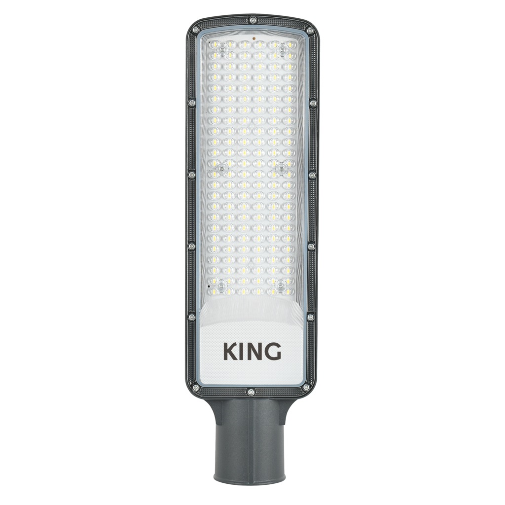 LUZ DE CALLE KING 100W, AC100-240V, 6500K, 10000LM, FP0.5, IP65, IK04
