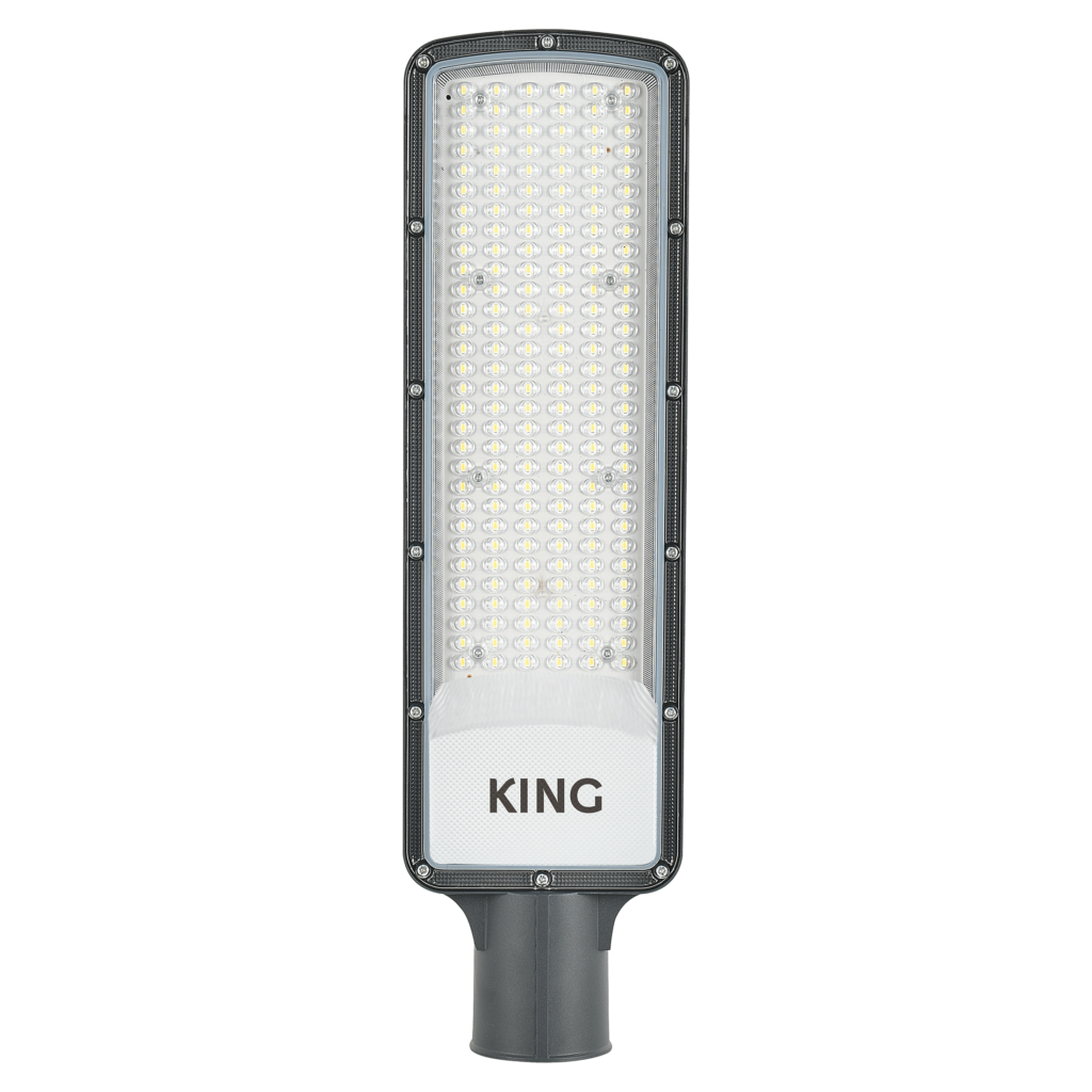LUZ DE CALLE KING 150W, AC100-240V, 6500K, 15000LM, FP0.5, IP65, IK04