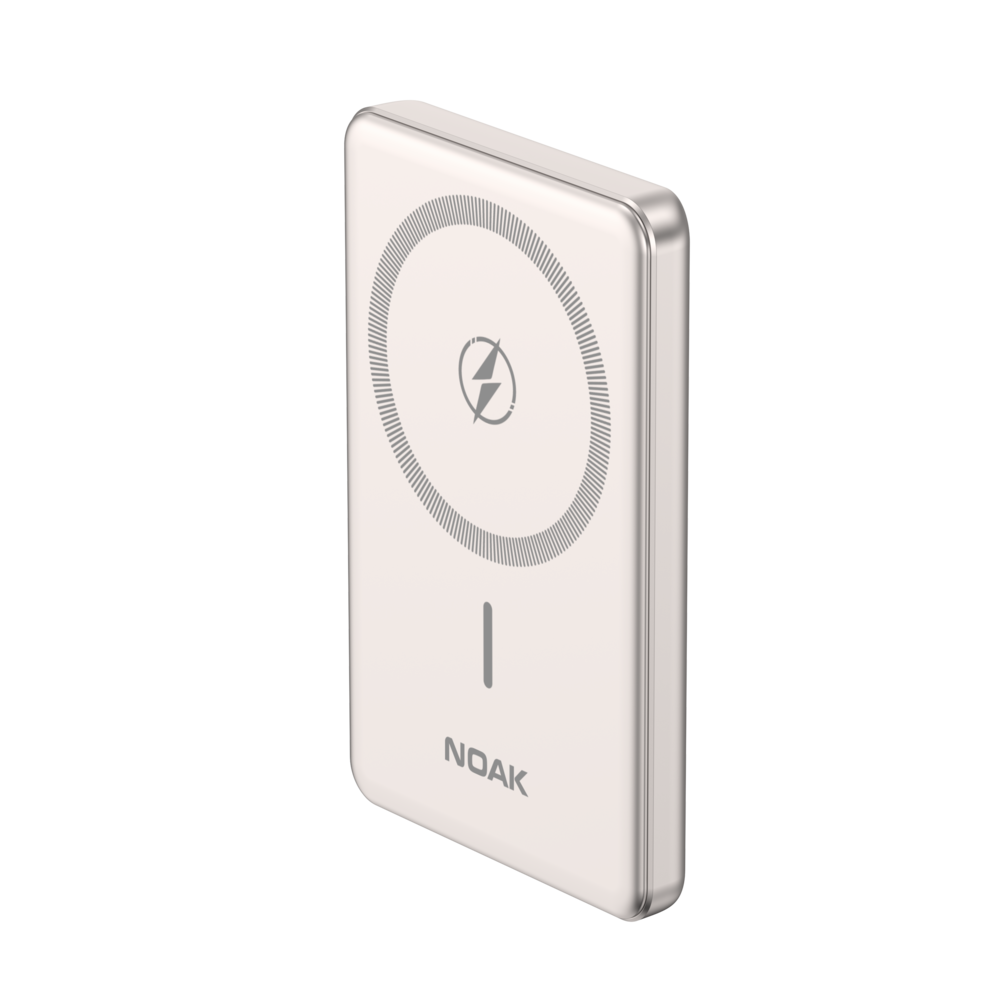 CARGADOR INALÁMBRICO 5000MAH MAGNÉTICO NOAK ULTRASLIM MAG GRIS