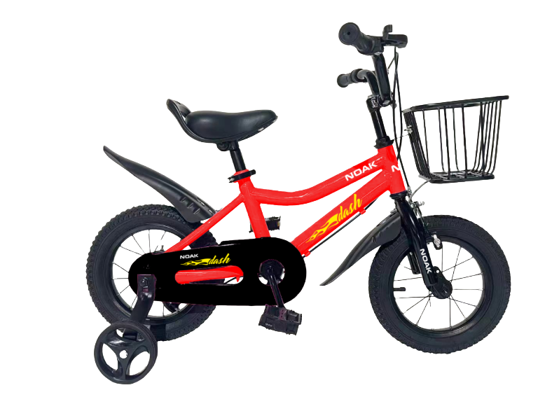 BICICLETA INFANTIL NOAK DASH RODADO 12 NEGRO Y ROJO