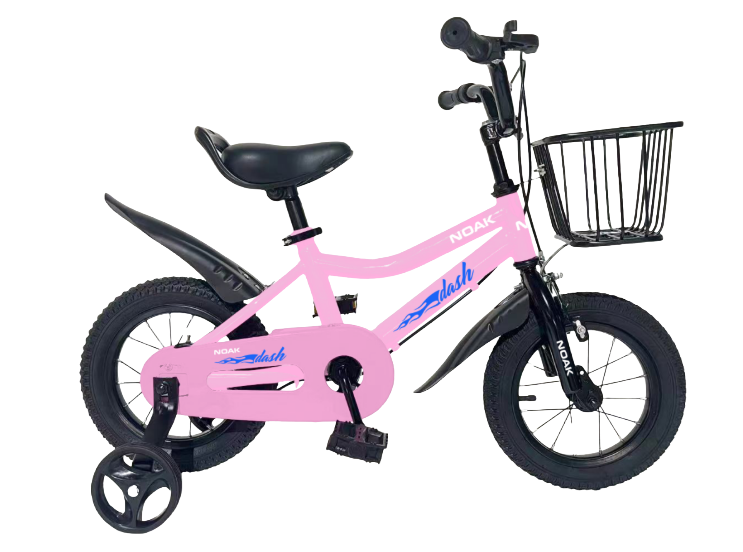 BICICLETA INFANTIL NOAK DASH RODADO 12 ROSA Y NEGRO