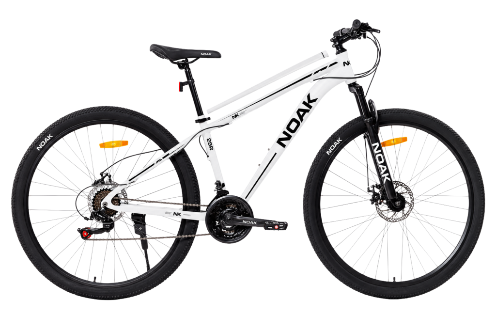 BICICLETA RODADO 29 NOAK TALLE M GRIS Y NEGRO 21V SHIMANO FRENO A DISCO SUSPENSIÓN