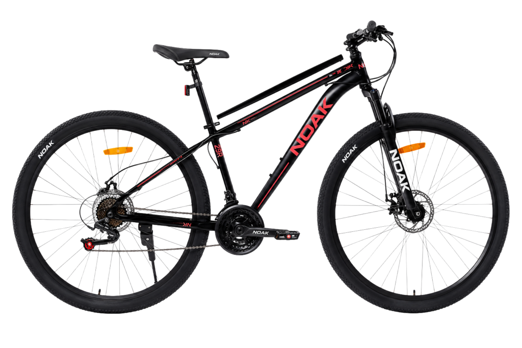 BICICLETA RODADO 29 NOAK TALLE M NEGRO Y ROSA 21V SHIMANO FRENO A DISCO SUSPENSIÓN