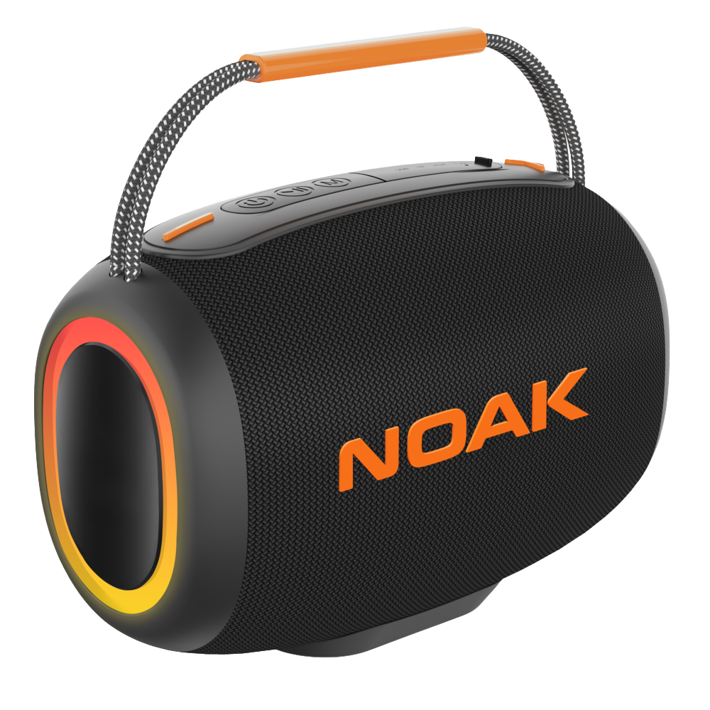 PARLANTE PORTÁTIL NOAK AURA 20W ESTEREO SLIM BLUETOOTH NEGRO