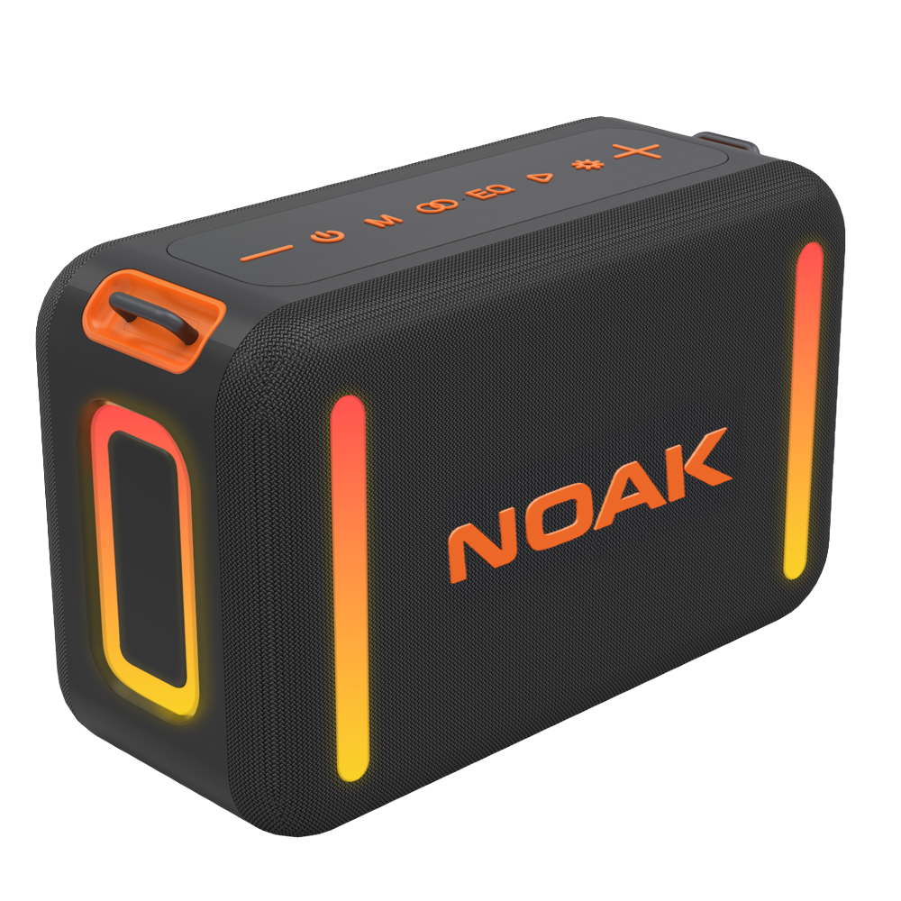PARLANTE PORTÁTIL NOAK KRAKEN 50W BLUETOOTH BASS 40W NEGRO