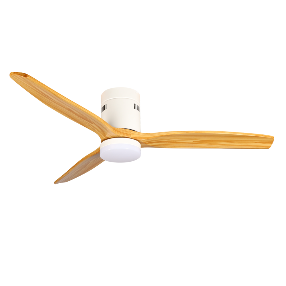 VENTILADOR DE TECHO 52" MADERA NOAK MOTOR DC 6 VELOCIDADES