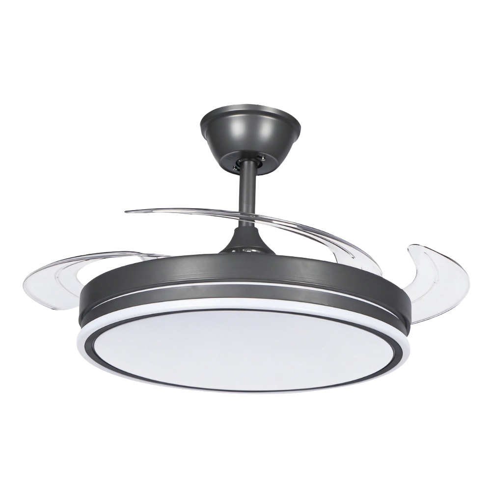 VENTILADOR DE TECHO RETRÁCTIL 42" NOAK MOTOR DC GRIS