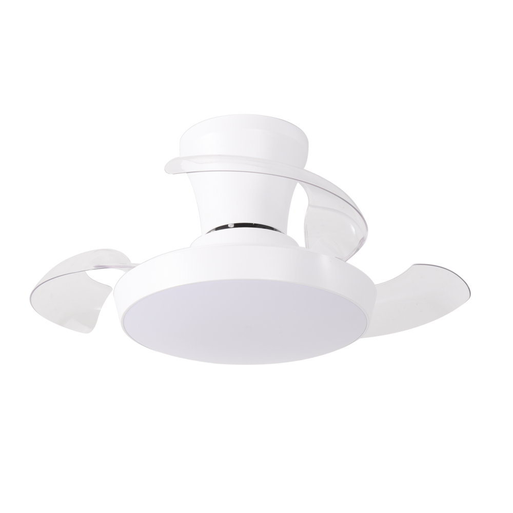 VENTILADOR DE TECHO 28" BLANCO NOAK MOTOR DC 30W LED 20W CONTROL REMOTO
