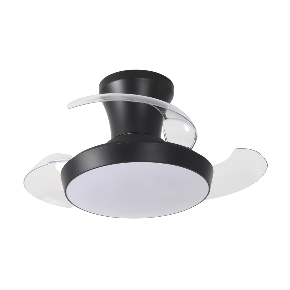VENTILADOR DE TECHO 28" NEGRO NOAK MOTOR DC 30W LED 20W