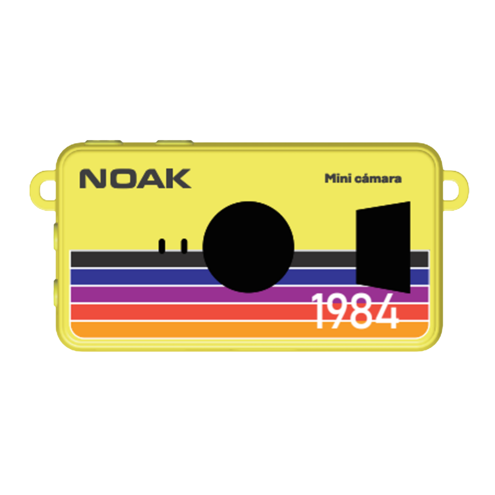 MINI CAMARA LLAVERO PORTATIL NOAK POCKET CAM RETRO AMARILLO