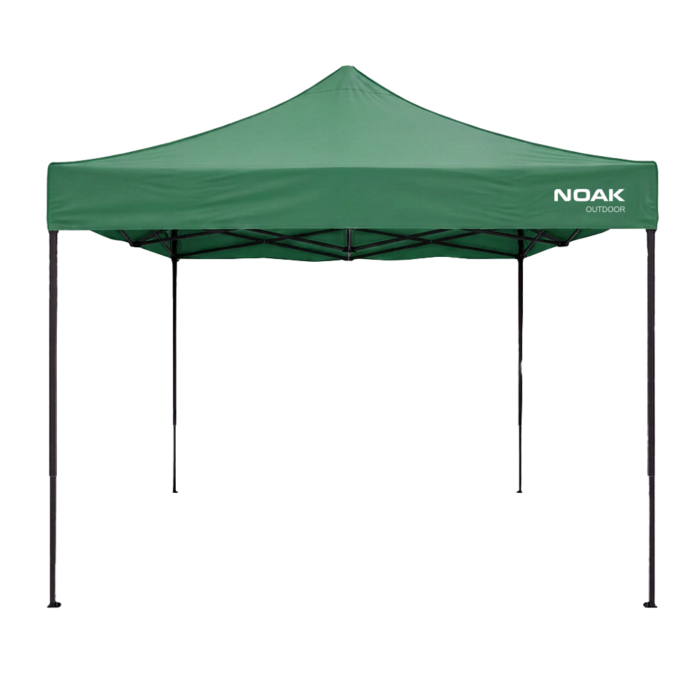 GAZEBO 3X3 VERDE NOAK ESTRUCTURA ACERO TECHO TELA OXFORD 600D