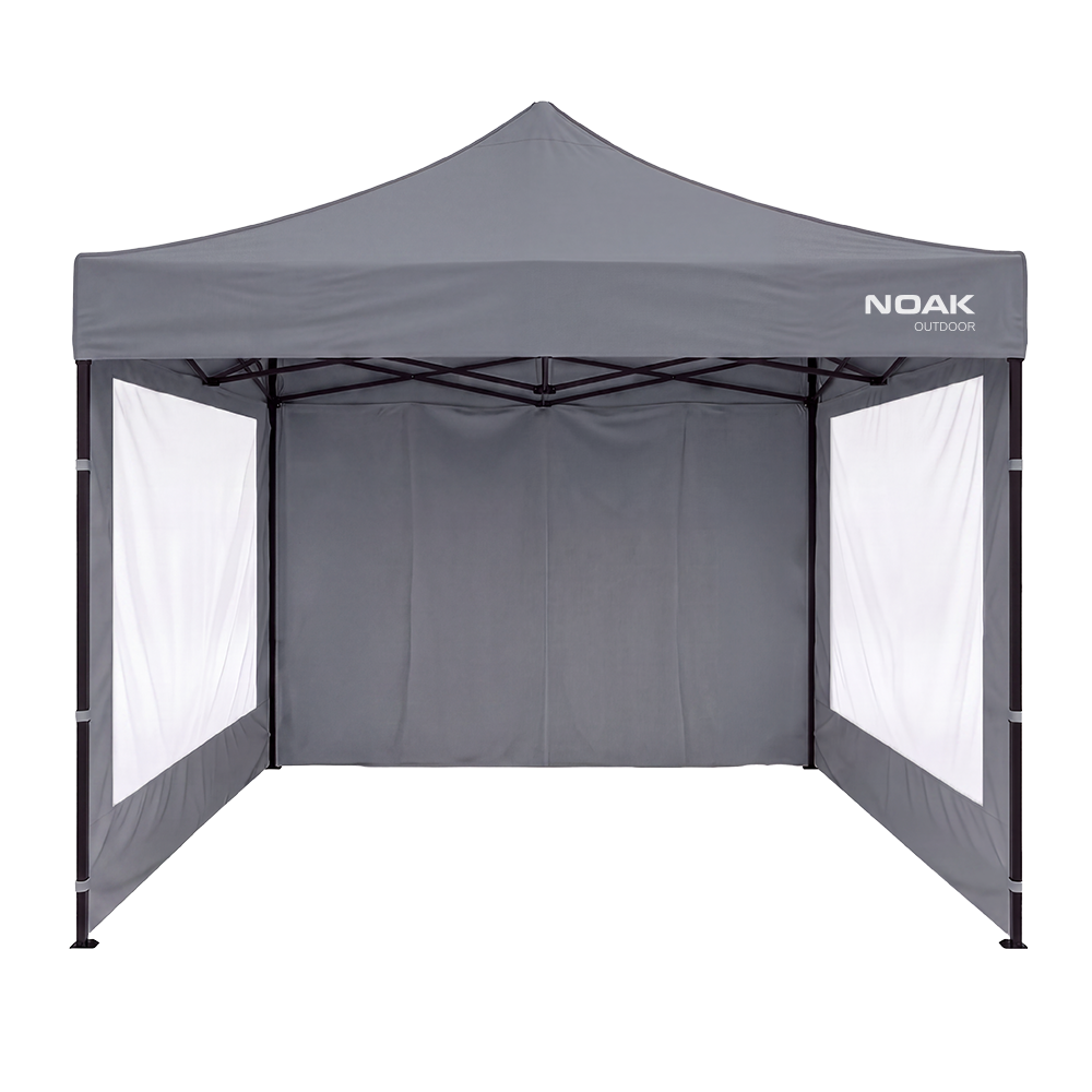 GAZEBO 3X3M GRIS NOAK ESTRUCTURA ACERO TELA OXFORD 600D