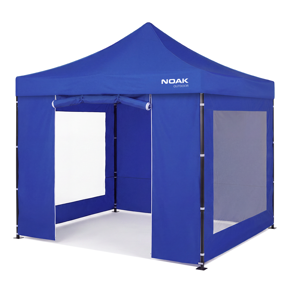 GAZEBO 3X3M AZUL NOAK ESTRUCTURA ACERO TELA OXFORD 600D 12KG