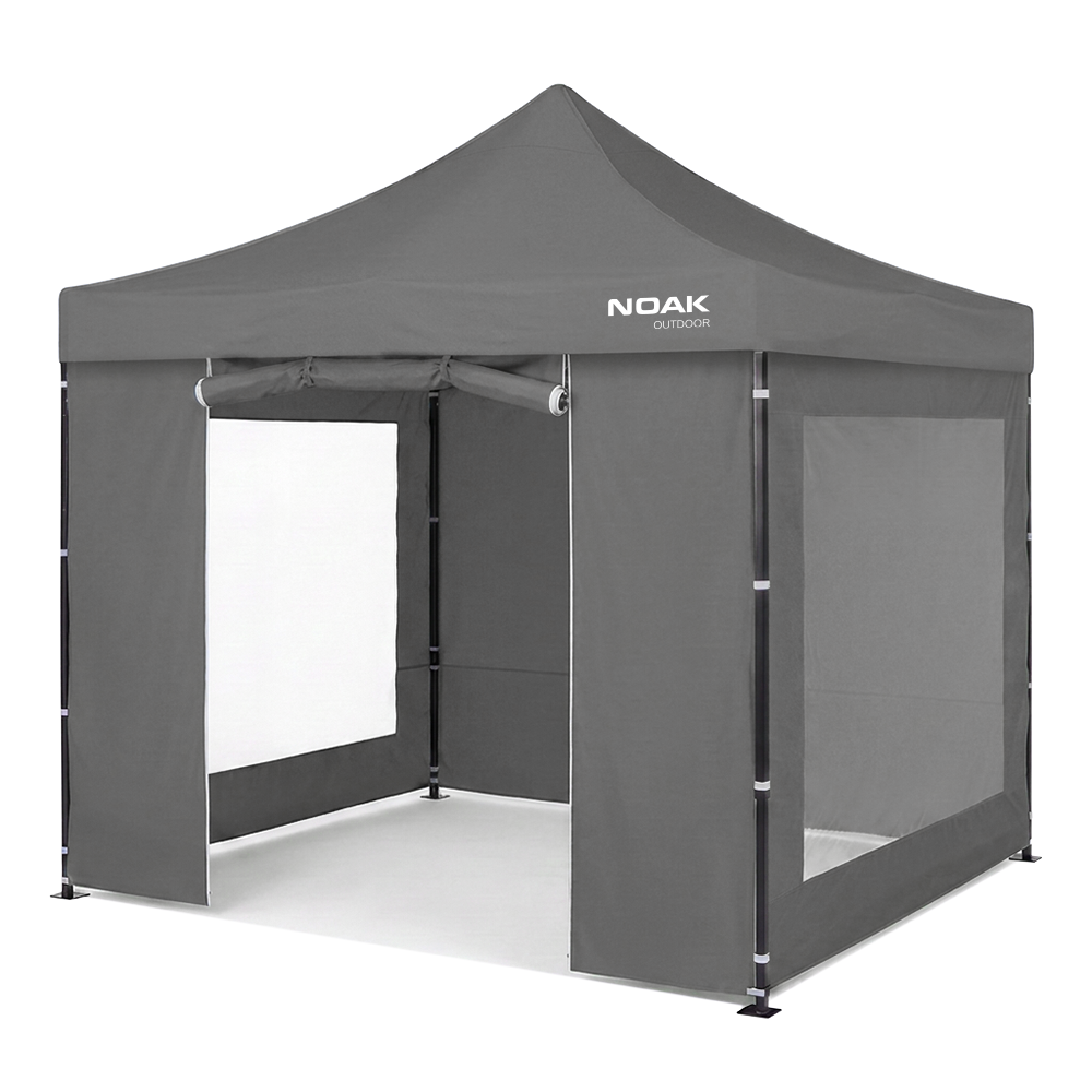 GAZEBO 3X3M GRIS NOAK ESTRUCTURA ACERO TELA OXFORD 600D 12KG