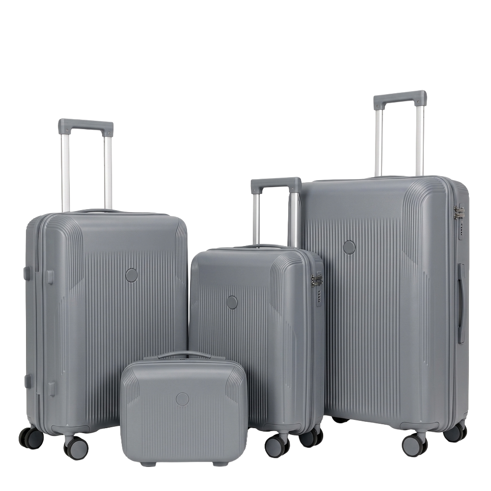 SET VALIJAS NOAK RÍGIDAS 4 RUEDAS CANDADO CLAVE EXTENSIBLE GRIS OSCURO