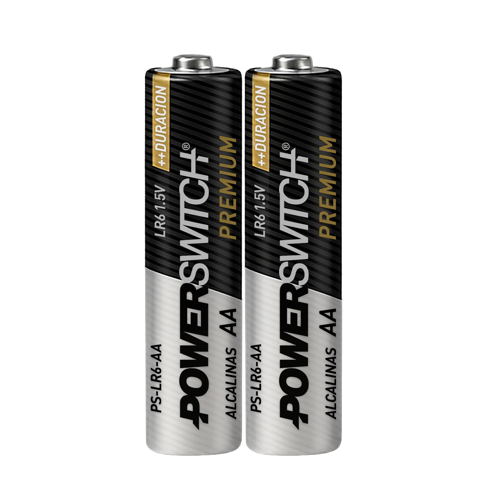 PILAS ALCALINAS AA POWERSWITCH, BLISTER DE 2 PILAS, 1.5V, 2800mAh