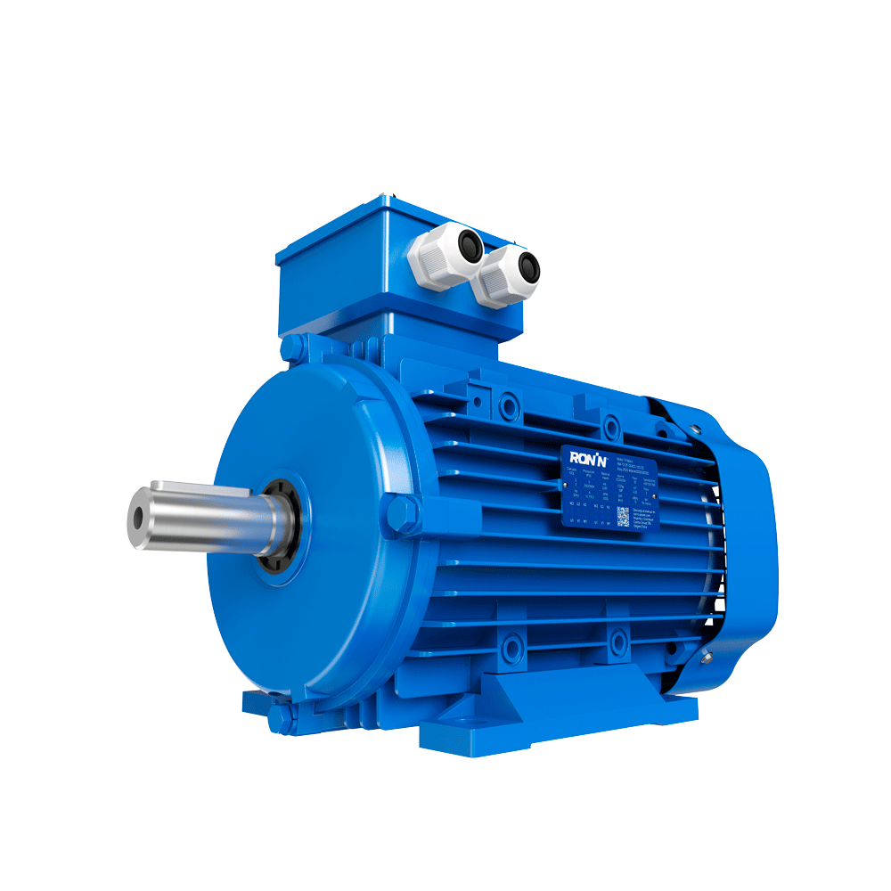 Motor Ronin Trifásico - Eficiencia: IE2 - Polos: 4 (1500 RPM) - Cuerpo de fundición de Hierro - 3 HP / 2,2 kW - Carcasa: 100L1 - B3 - Tensión: 220/380V