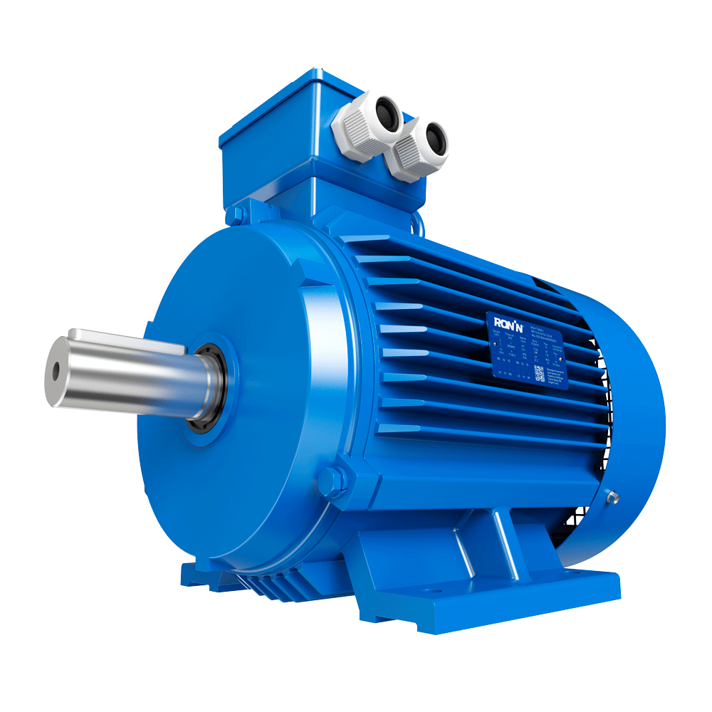 Motor Ronin Trifásico - Eficiencia: IE2 - Polos: 4 (1500 RPM) - Cuerpo de fundición de Hierro - 7,5 HP / 5,5 kW - Carcasa: 132S - B3 - Tensión: 380/660V