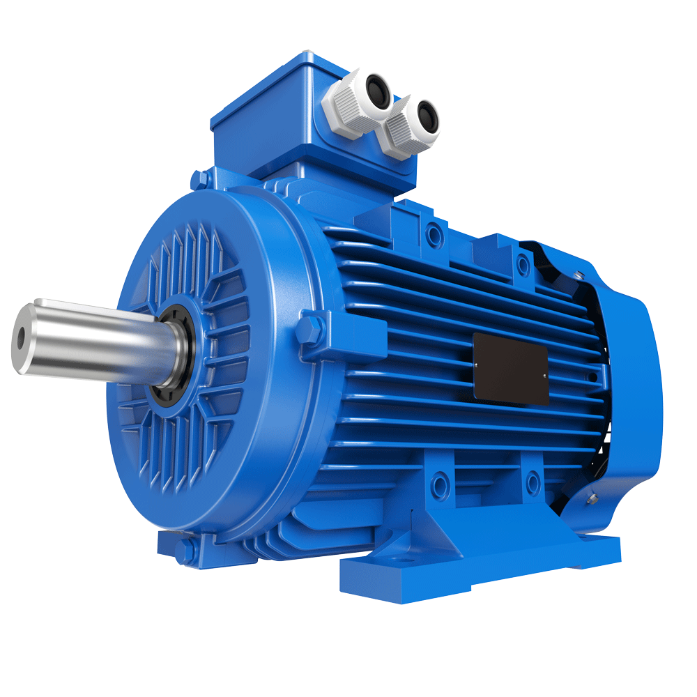Motor Ronin Trifásico - Eficiencia: IE2 - Polos: 6 (1000 RPM) - Cuerpo de fundición de Hierro - 5,5 HP / 4 kW - Carcasa: 132M1 - B3 - Tensión: 380/660V