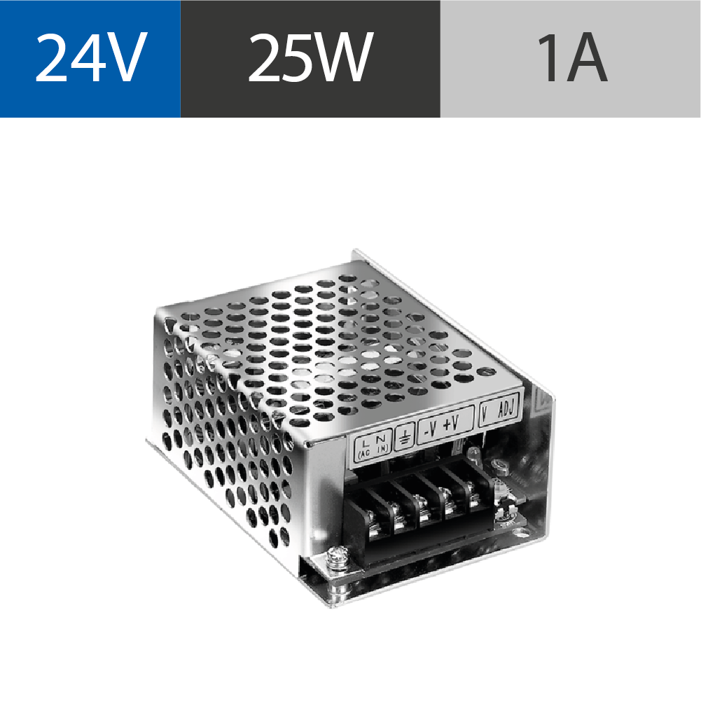 FUENTE POWERSWITCH 24V 1A GAB METALICO IP20