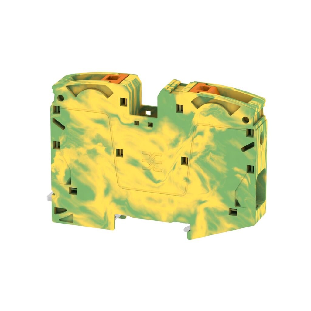 Borne de tierra, Push-In, 35 mm², 1000 V, verde/amarillo A2C 35 PE – Weidmüller