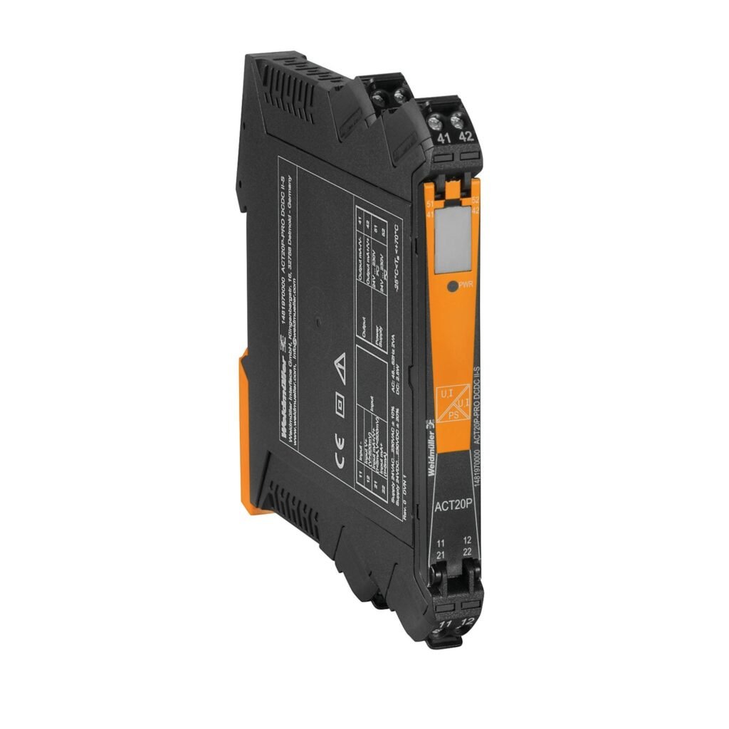 Amplificador de aislamiento analógico, Fuente de alimentación 24…230 V AC/DC, Entrada : I/U universal, Salida : I/U universal – Weidmüller ACT20P-PRO DCDC II-S