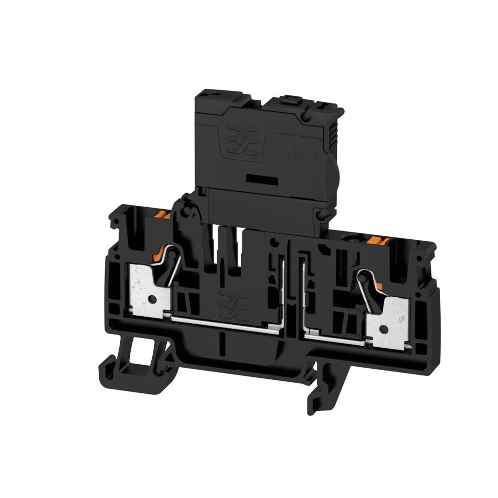 Borne portafusibles, Push-In, 4 mm², 36 V, 6.3 A, negro AFS 4 2C 10-36V BK – Weidmüller