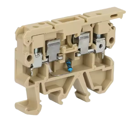 Bornera portafusible simple piso ASK1 beige con Led 24VCC – Weidmüller ASK1 LD 24VCC