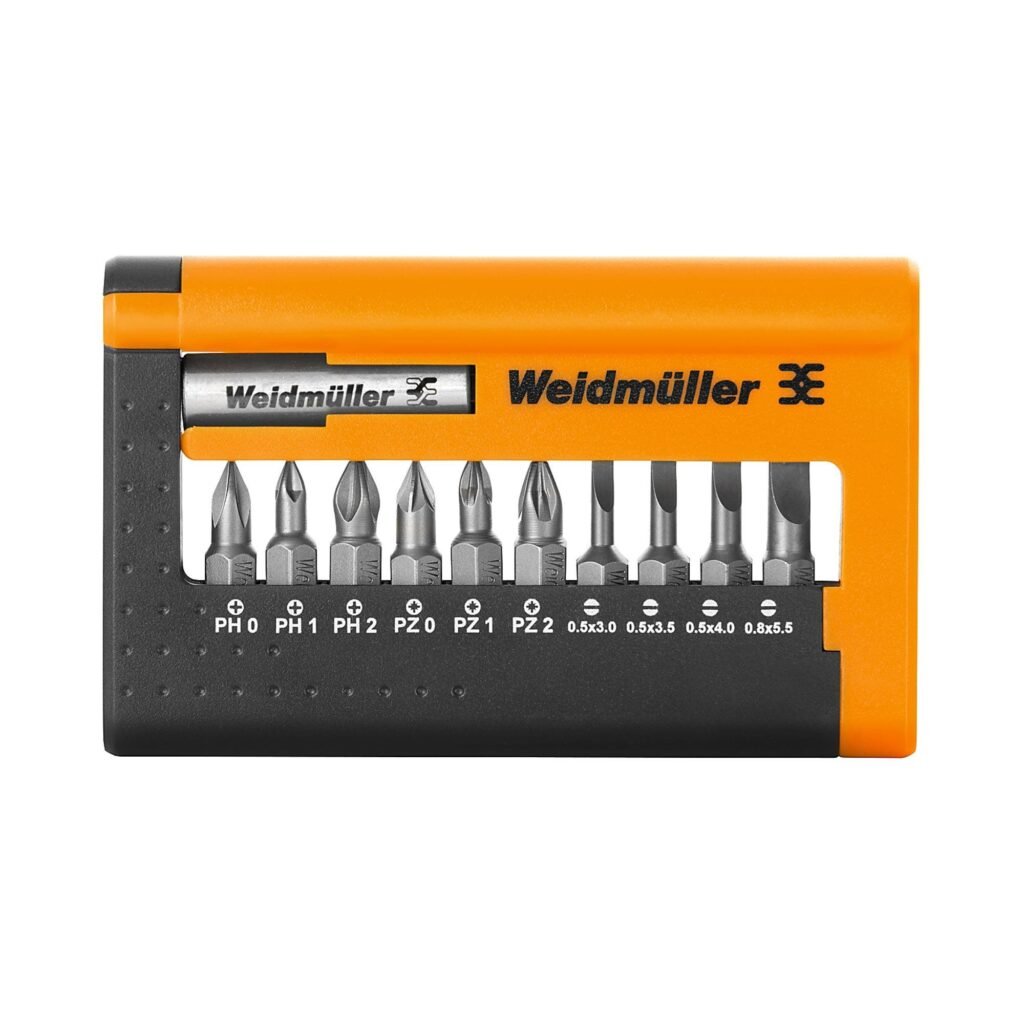 KIT de 8 puntas 1/4" (plano y phillips) – Weidmüller BIT-BOX 11