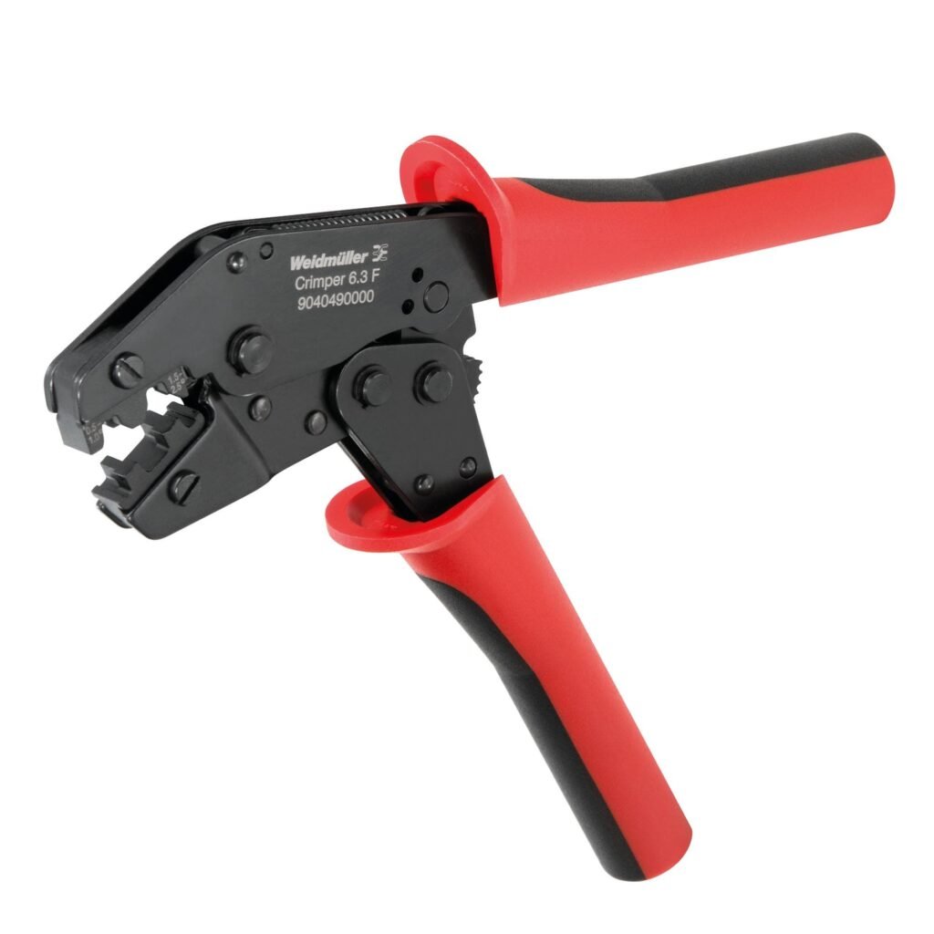 Herramienta Redline para prensar contactos, 0.5mm², 2.5mm², Crimpado trapezoidal CRIMPER 6.3 F (faston) – Weidmüller