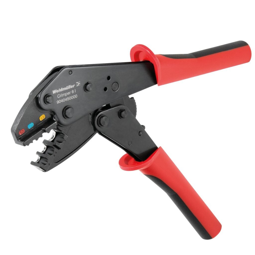Herramienta Redline para prensar contactos, 0.25mm², 6mm², Crimpado trapezoidal CRIMPER 6 I (ojal con ais.) – Weidmüller