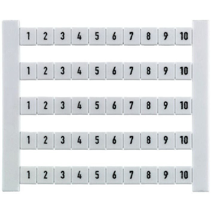 Rótulo borne DEKAFIX 5 FW 101-150 (plancha) – Weidmüller DEKAFIX 5 FW 101-150-V1