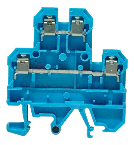 Borne doble DK4Q azul - paso superior e inferior independientes – Weidmüller DK4Q BL