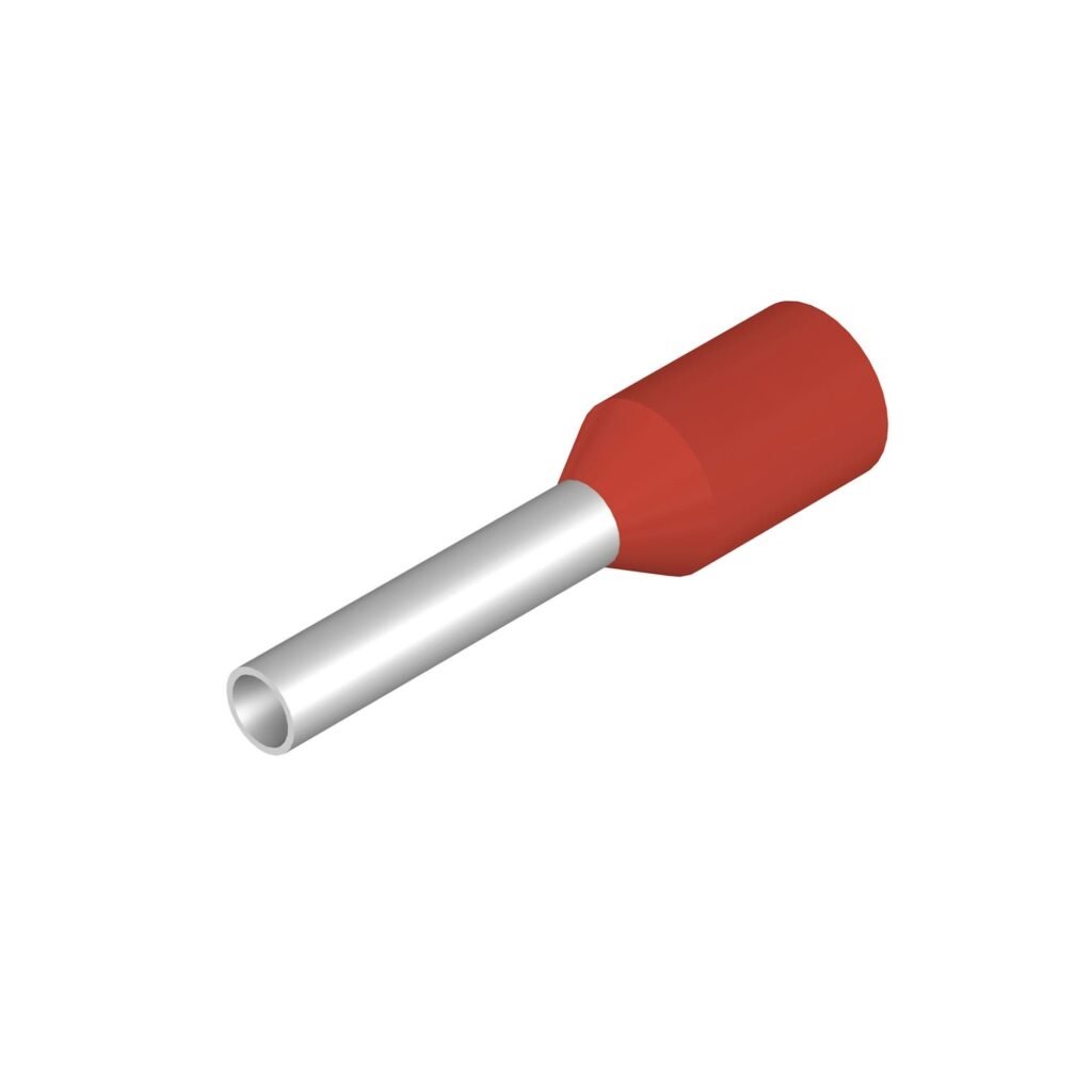 Puntera preaislada, p/ 1mm2 rojo - H1,0/14D ■ – Weidmüller H1,0/14D R