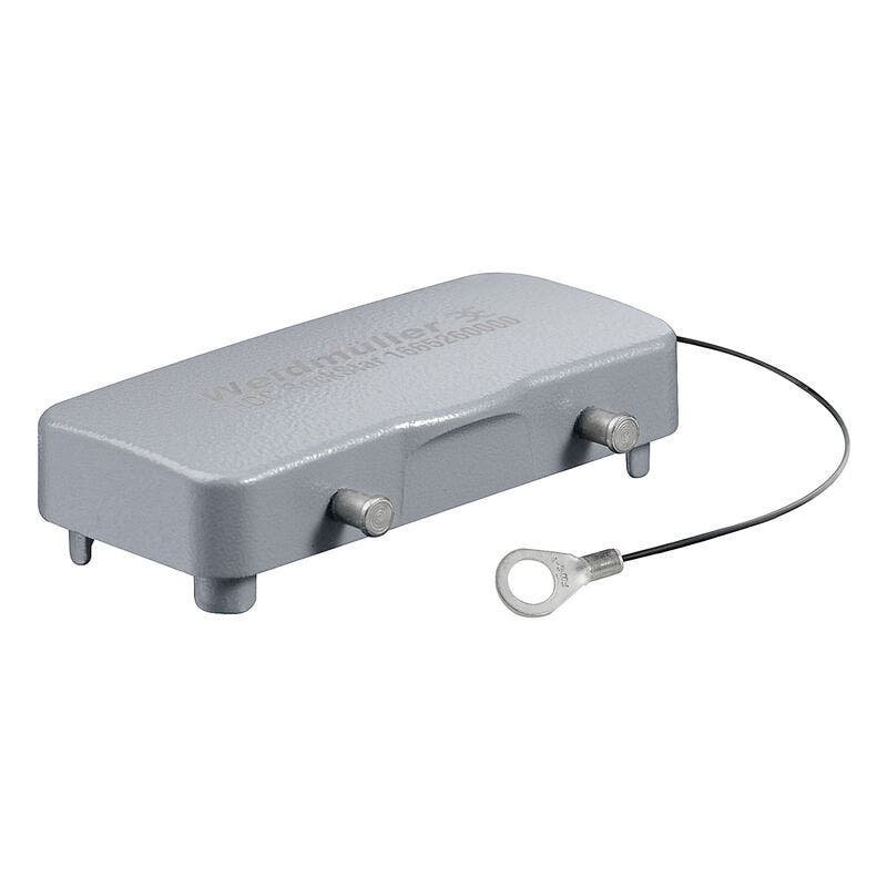 Tapa Metálica HDC-HB-16-DB - Tamaño: 6, IP65. Tapa para partes inferiores de la capota, Enclavamiento lateral en la parte inferior – Weidmüller HDC 16B DODQ 4BO
