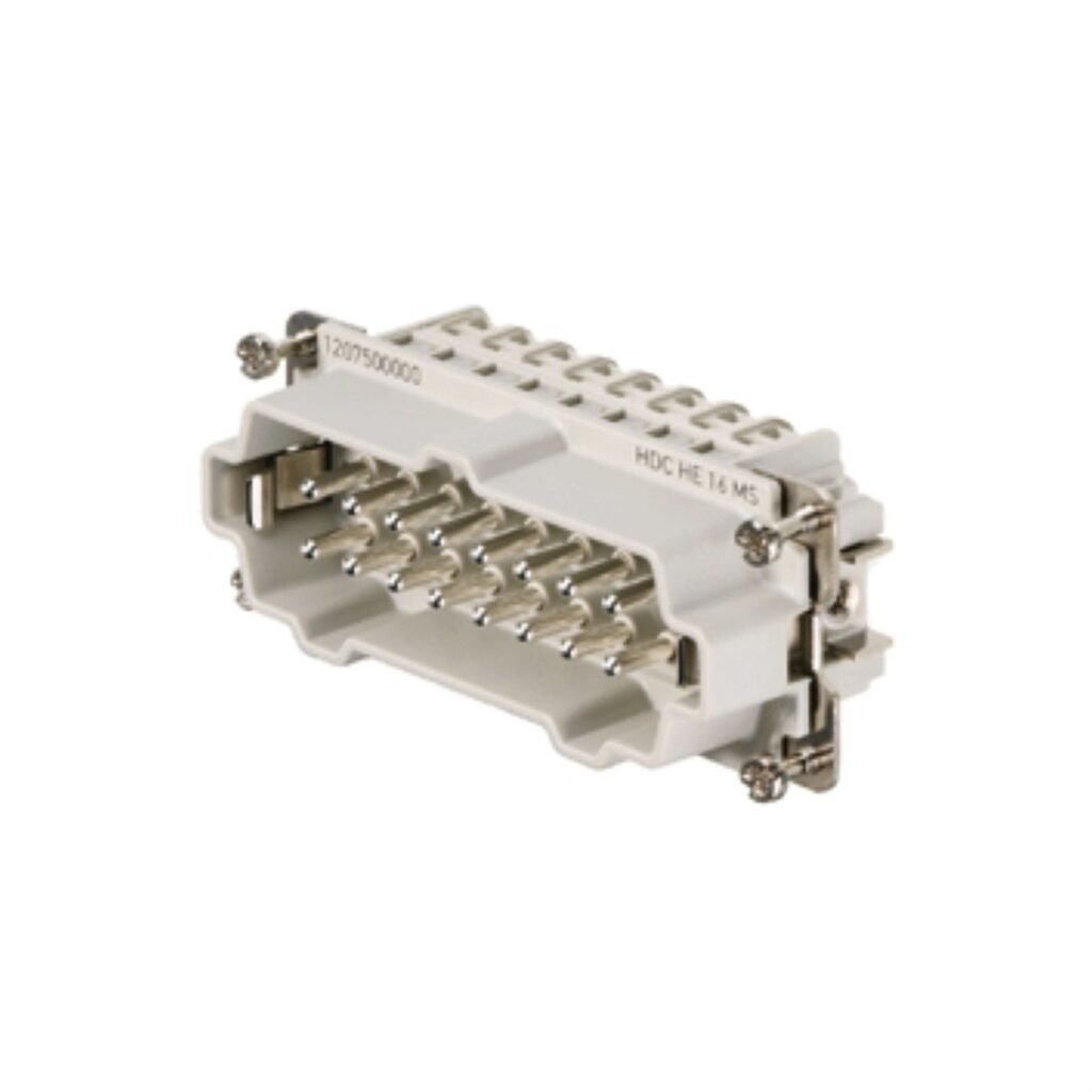 HDC - conector, Macho, 500 V, 16 A, Número de polos: 16, Conexión brida-tornillo, Tamaño de instalación: 6 – Weidmüller HDC HE 16 MS