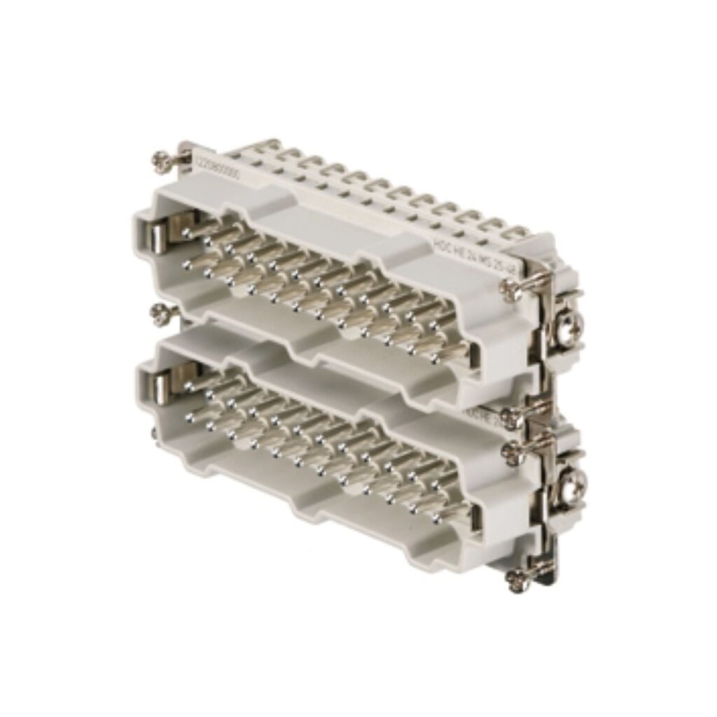 HDC - conector, Macho, 500 V, 16 A, Número de polos: 24, Conexión brida-tornillo, Tamaño de instalación: 8 – Weidmüller HDC HE 24 MS 25-48