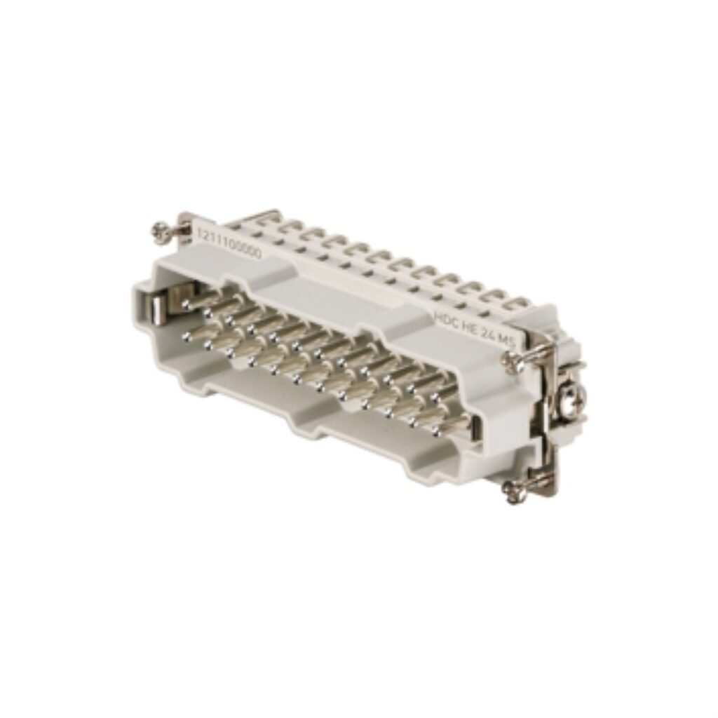 HDC - conector, Macho, 500 V, 16 A, Número de polos: 24, Conexión brida-tornillo, Tamaño de instalación: 8 – Weidmüller HDC HE 24 MS