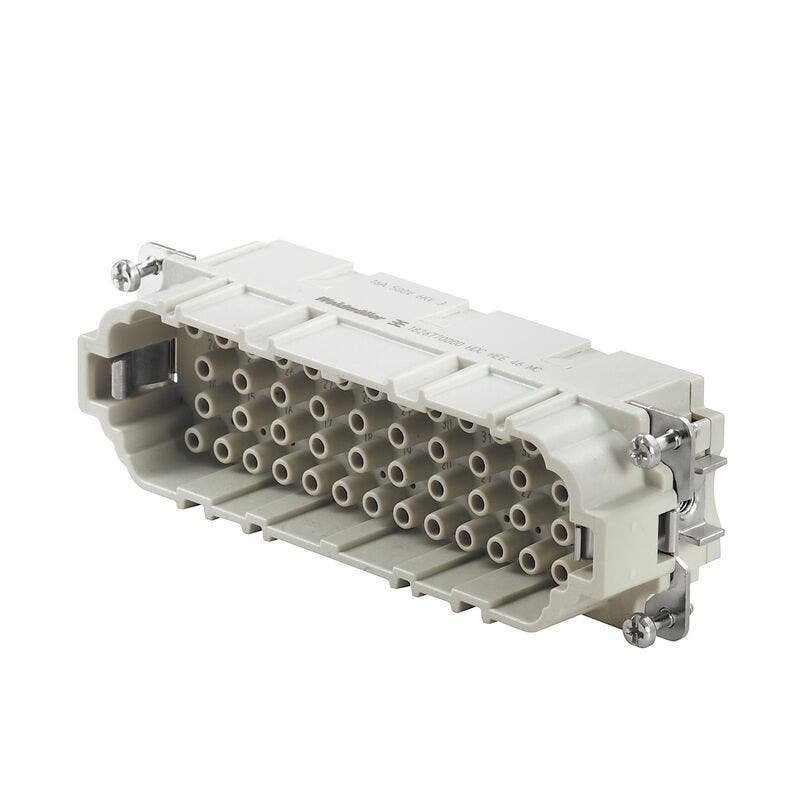 HDC - Conector, Macho, 500 V, 16 A, Número de polos: 46, Conexión crimpada, T 8 – Weidmüller HDC HEE 46 MC