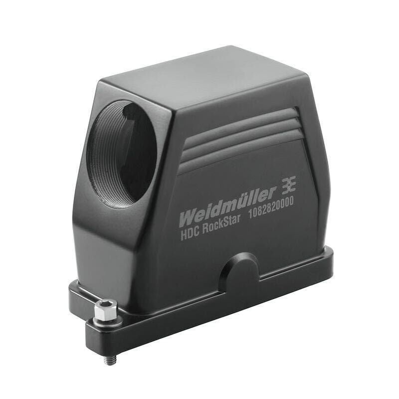 HDC capota, Tamaño de instalación: 6, Tipo de protección: IP66, IP68, IP69, en estado conectado, Caja de conector, Conexión brida-tornillo, Estándar – Weidmüller HDC IP68 16B TSS 1M40
