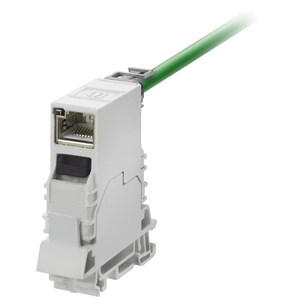 Salida de carril RJ45, EIA/TIA T568 A, IP20, Cat.6A / Class EA (ISO/IEC 11801 2010) IE-TO-RJ45-FJ-A – Weidmüller
