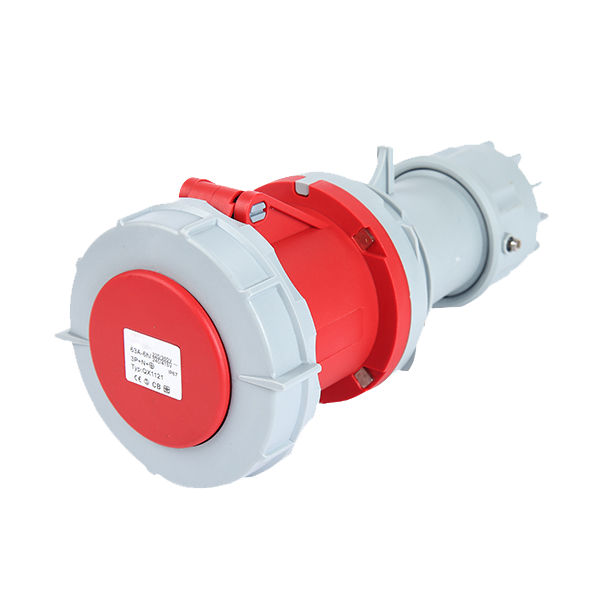 Toma movil 3P+N+T, 6H, 63A, 380V, IP67, rojo – Inteck IFI-TM5-63A380V-IP67