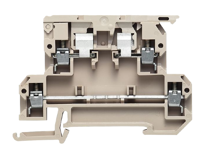 Bornera portafusible doble piso KDKS1 beige sin LED – Weidmüller