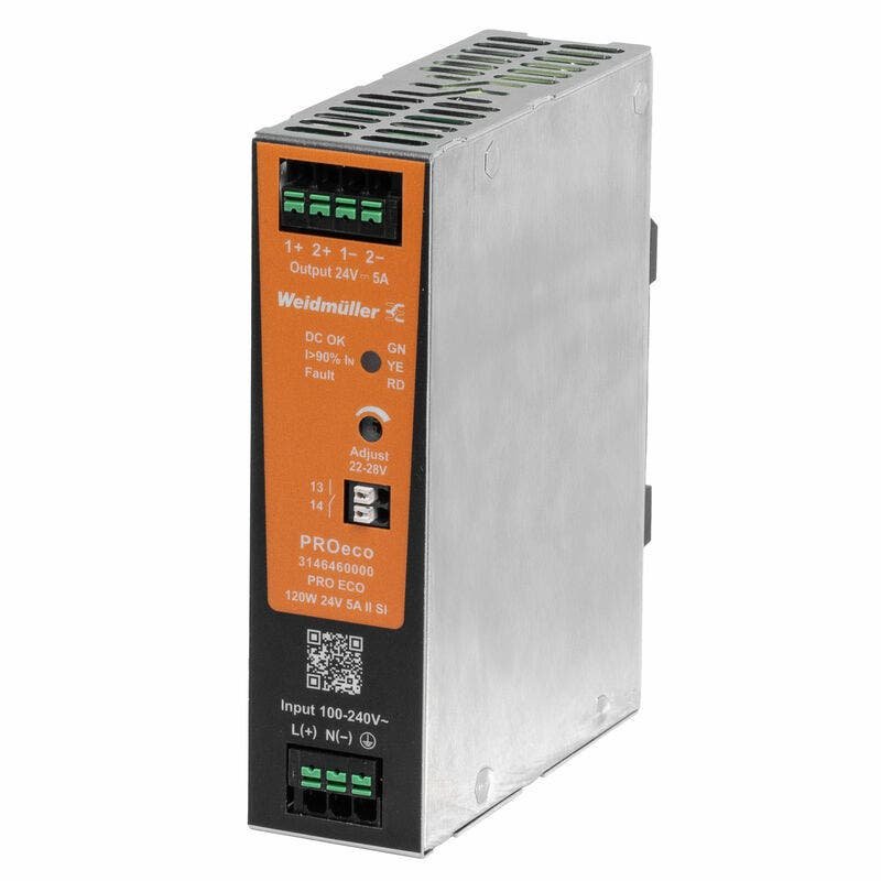 Fuente switching monofasica PRO ECO 120W 24V 5A II SI – Weidmüller