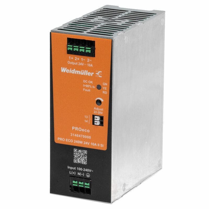 Fuente switching monofasica PRO ECO 240W 24V 10A II SI – Weidmüller
