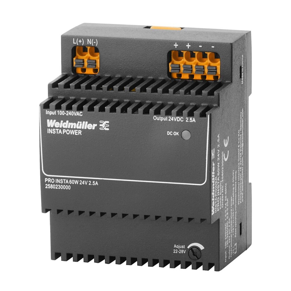Fuente switching monofasica - PRO INSTA 60W 24V 2.5A – Weidmüller