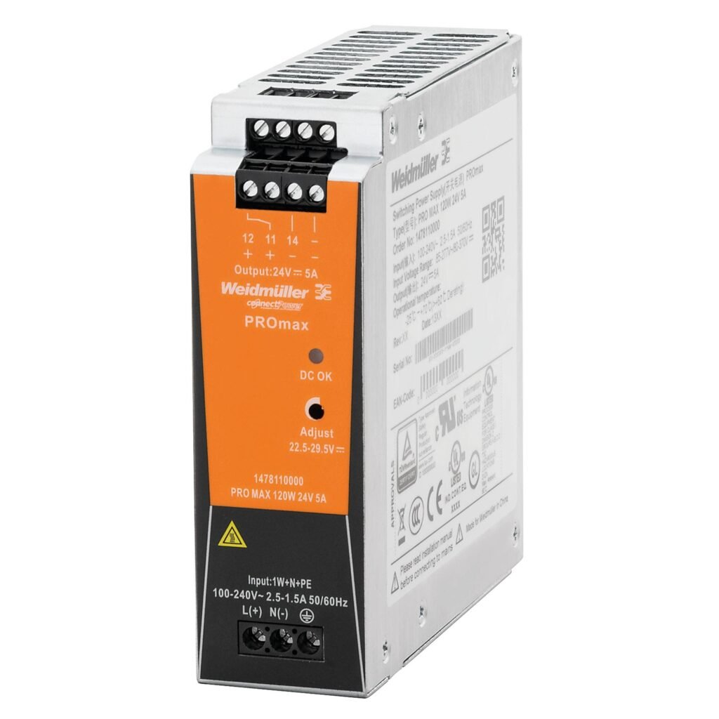 Fuente switching monofasica PRO MAX 120W 24V 5A – Weidmüller