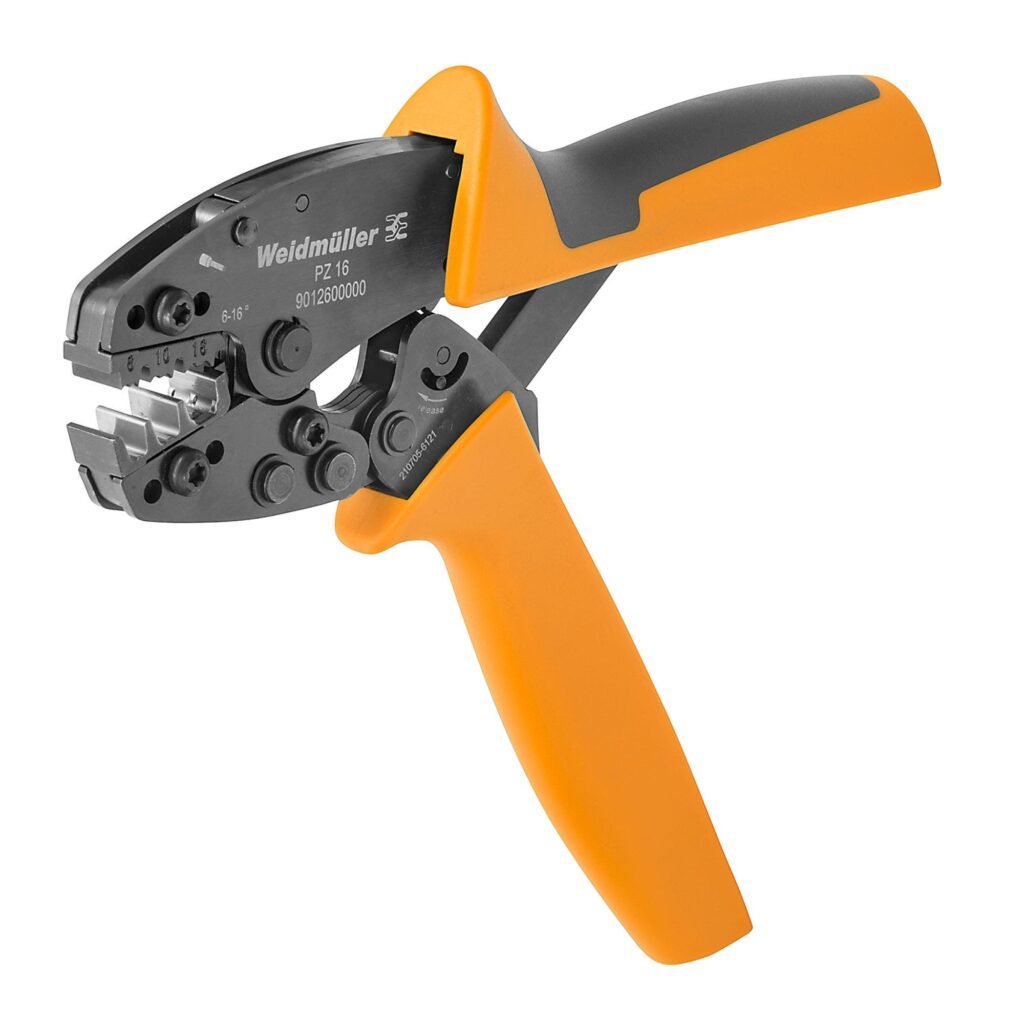 Herramienta para prensar, herramienta para prensar terminales tubulares, 6mm², 16mm², crimpadora PZ 16 (tubulares) – Weidmüller