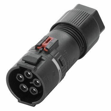 Conector Circular Hembra, 5 Polos, IP68, 17.5A, 500V, Push-In, Rosca M20 – Weidmüller RC F P5 C